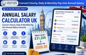 Read more about the article Annual Salary Calculator UK – Convert Hourly, Daily & Monthly Pay (2026/27)