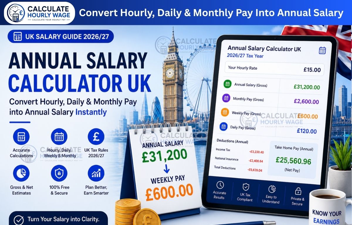 You are currently viewing Annual Salary Calculator UK – Convert Hourly, Daily & Monthly Pay (2026/27)