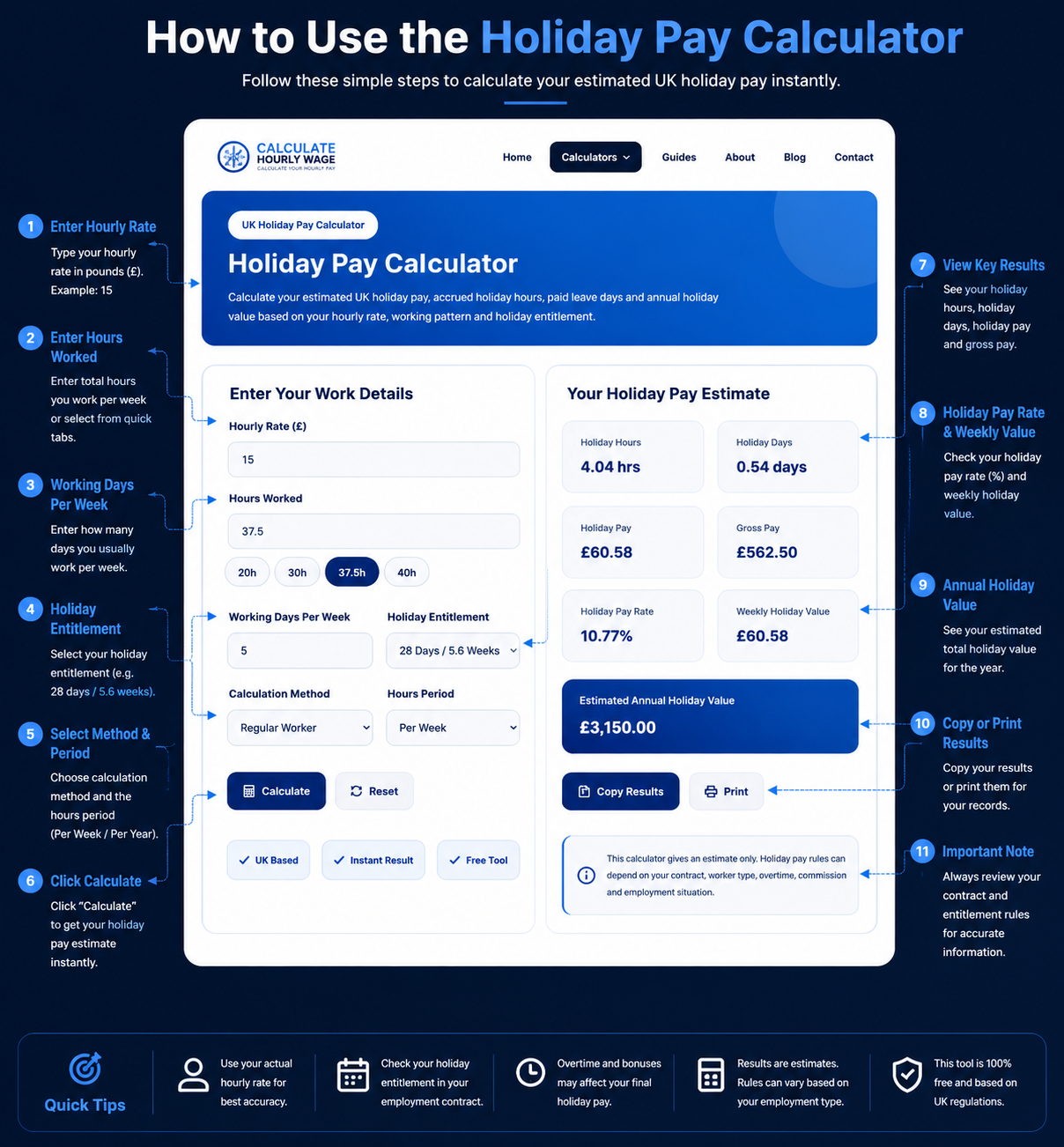 Holiday Pay Calculator