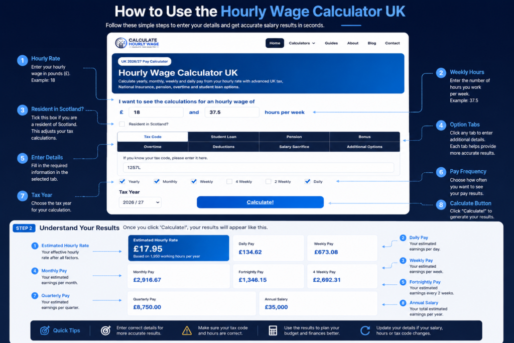 Hourly to Annual Salary Calculator UK