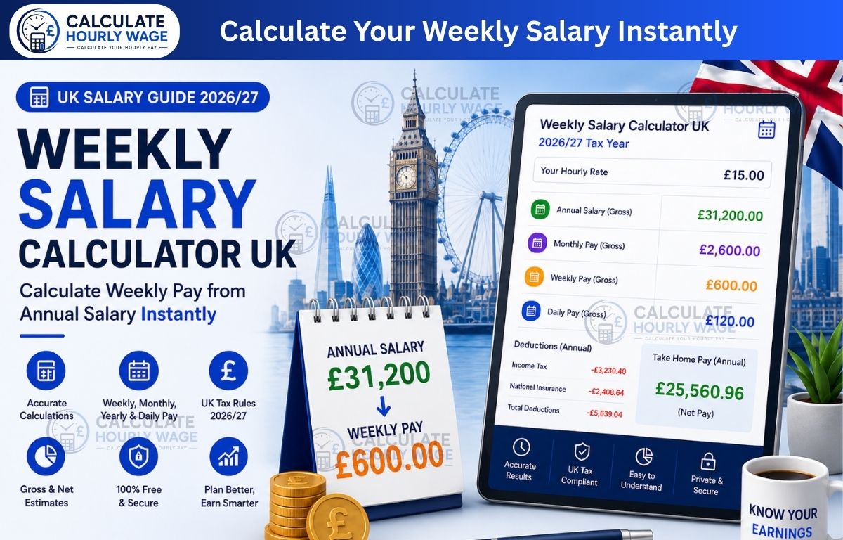 You are currently viewing Best Weekly Salary Calculator UK – Calculate Weekly Pay from Annual Salary (2026/27)
