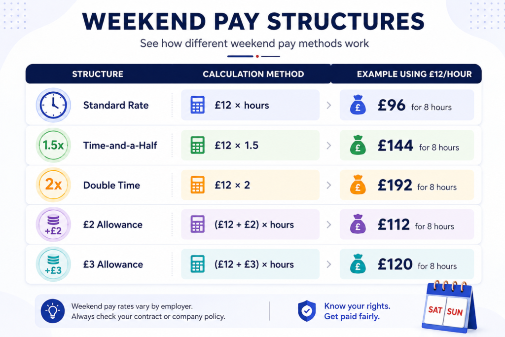 Weekend Pay Calculator UK