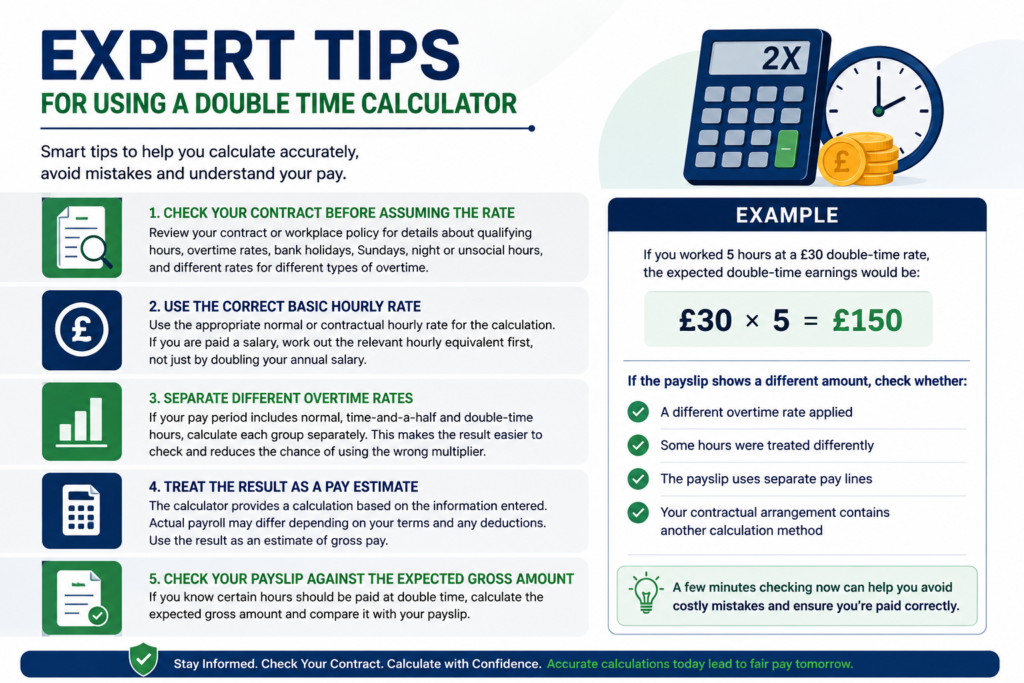 Double Time Pay Calculator UK