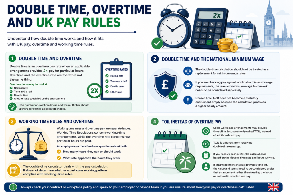 Double Time Pay Calculator UK