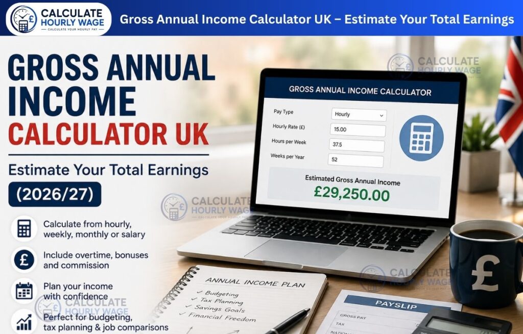 Gross Annual Income Calculator UK- Estimate Your Total Earnings (2026/27)