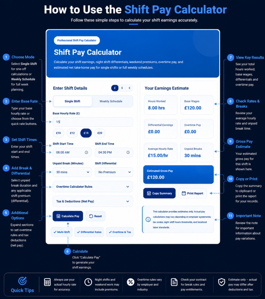 Shift Pay Calculator